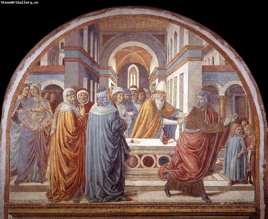 GOZZOLI, Benozzo Expulsion of Joachim from the Temple g